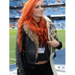 Becky Lynch WWE Fur Shearling Jacket